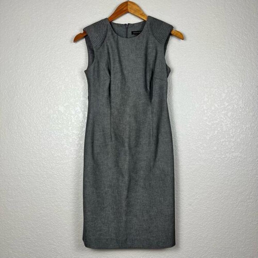 Banana Republic Sheath Dress Womens 0P Quilted Cap Sleeve Preppy Career NWT